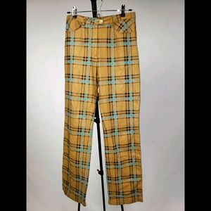 Guy Fulop Plaid Leather Pants